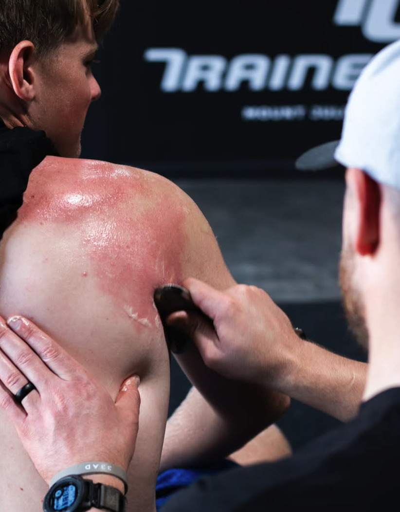 Corrective shoulder exercise and mobility work at TrainersLab